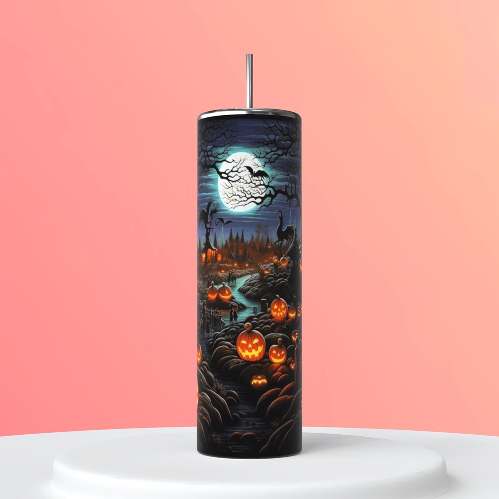 Halloween jack o lantern tumbler 20 oz